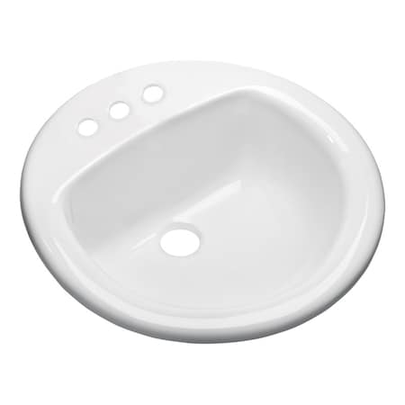 Keeney Manufacturing Lav Round Self Rim White 239-4